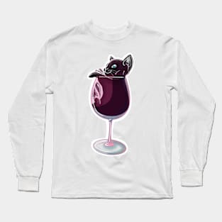 Cats and Wine Long Sleeve T-Shirt